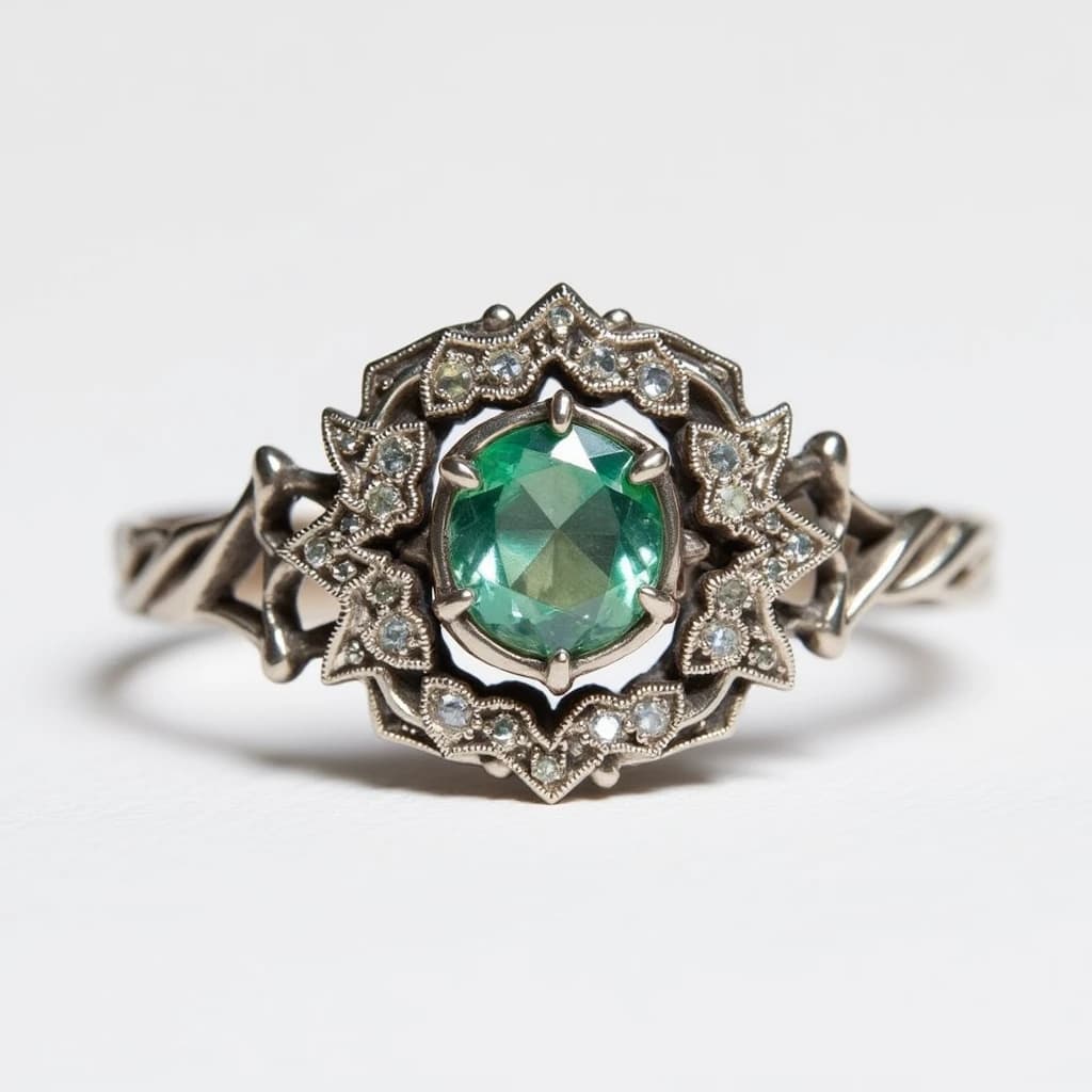 AI Created | Vintage Emerald Ring