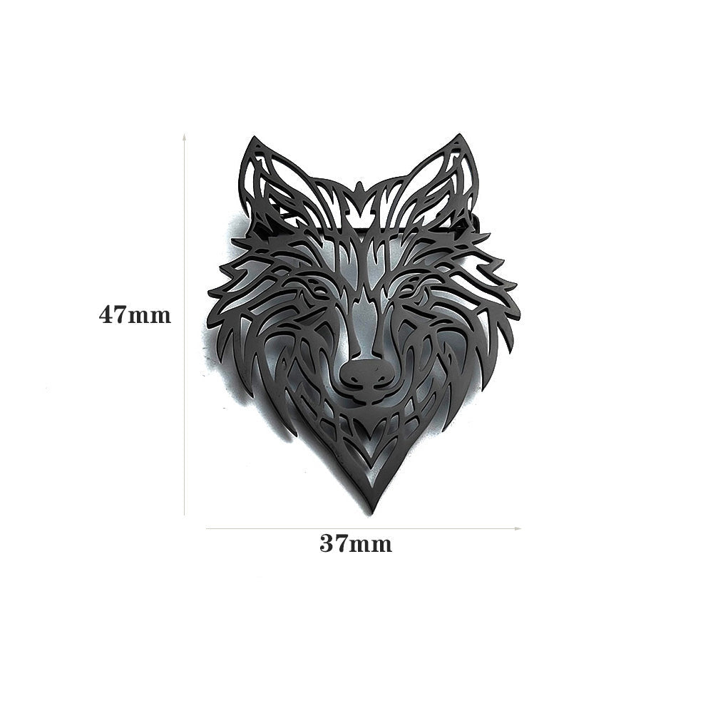Wolf Head Brooch Pin