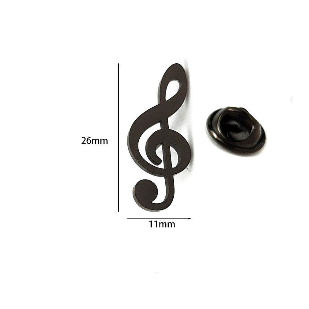 Music Symbol Brooch Pin