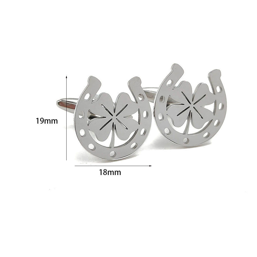 Horseshoe Clover Cufflinks