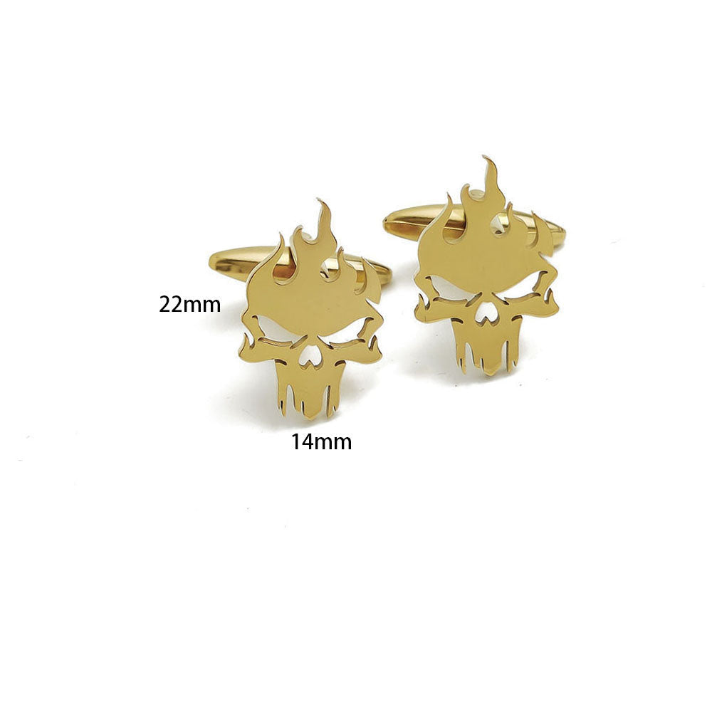 Skull Fire Cufflinks