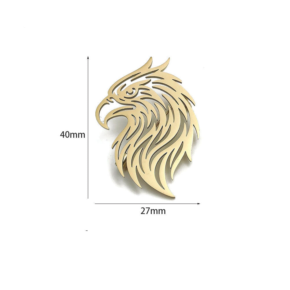 Eagle Head Brooch Pin