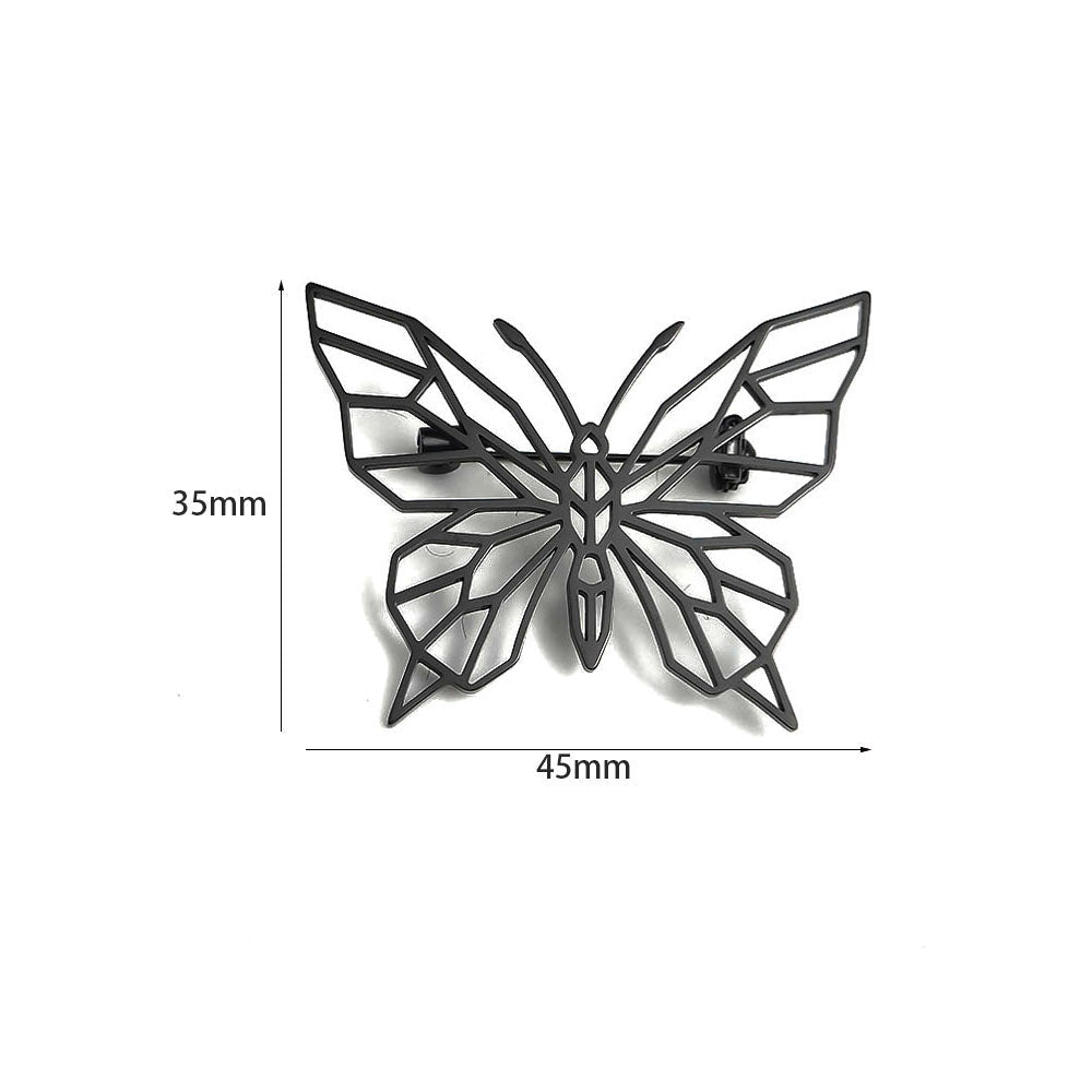 Geometric Butterfly Brooch Pin