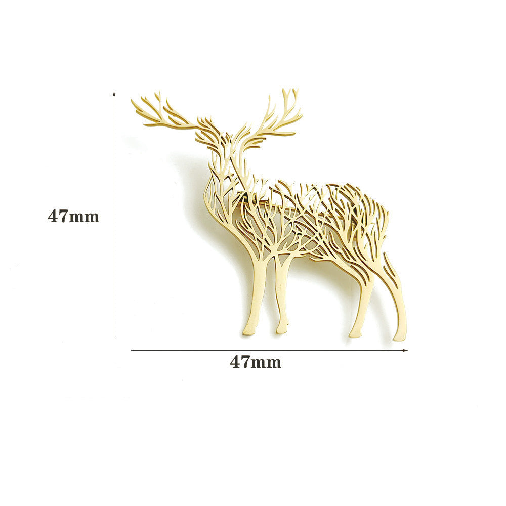 Deer Brooch Pin