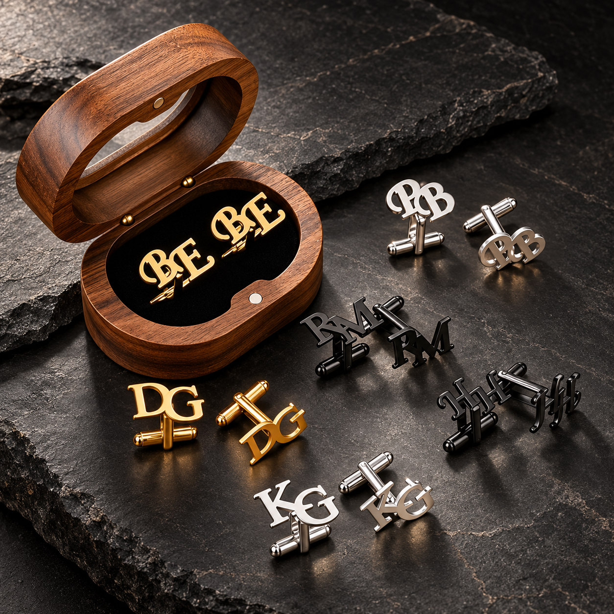 Custom Initials Cufflinks