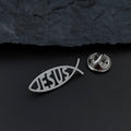 Jesus Fish Brooch Pin