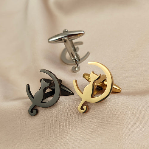 Cat Moon Cufflinks