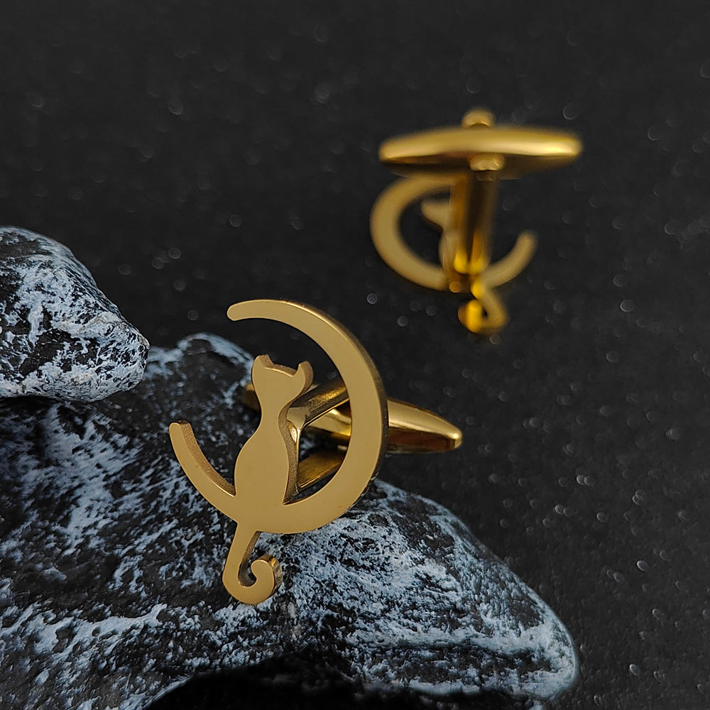 Cat Moon Cufflinks