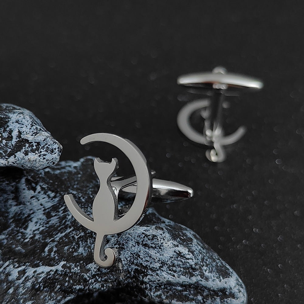Cat Moon Cufflinks