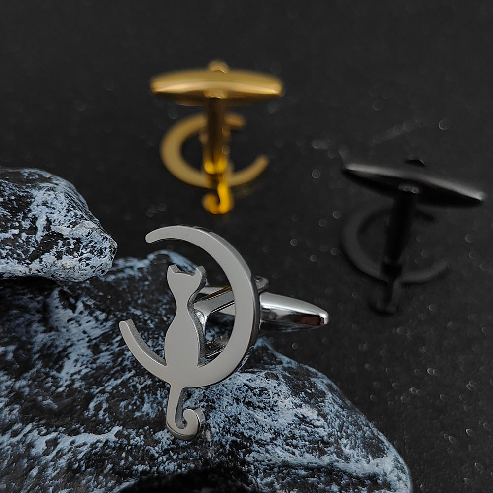 Cat Moon Cufflinks