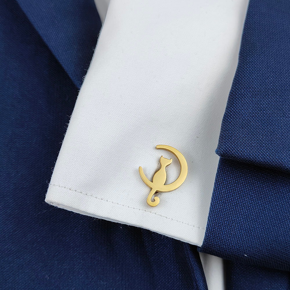 Cat Moon Cufflinks