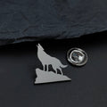 Howling Wolf Brooch Pin