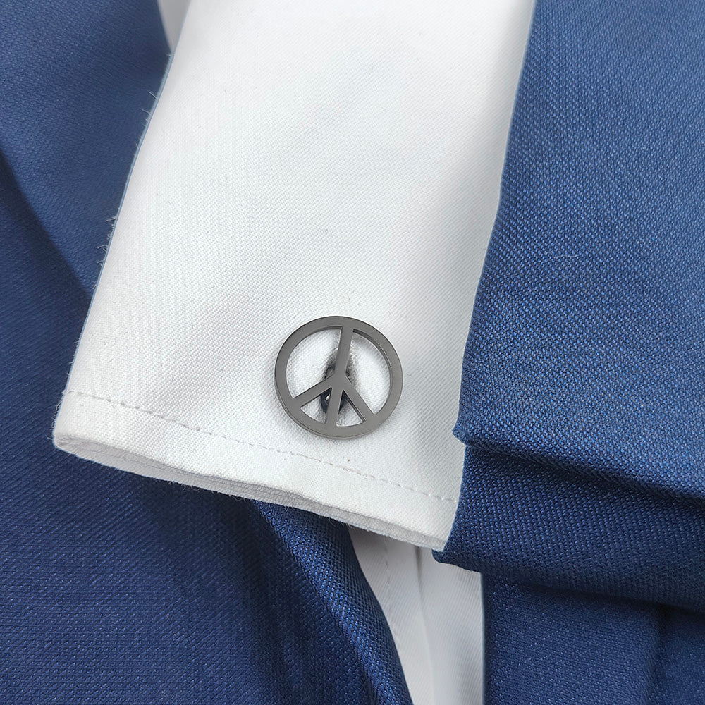 Peace Symbol Cufflinks