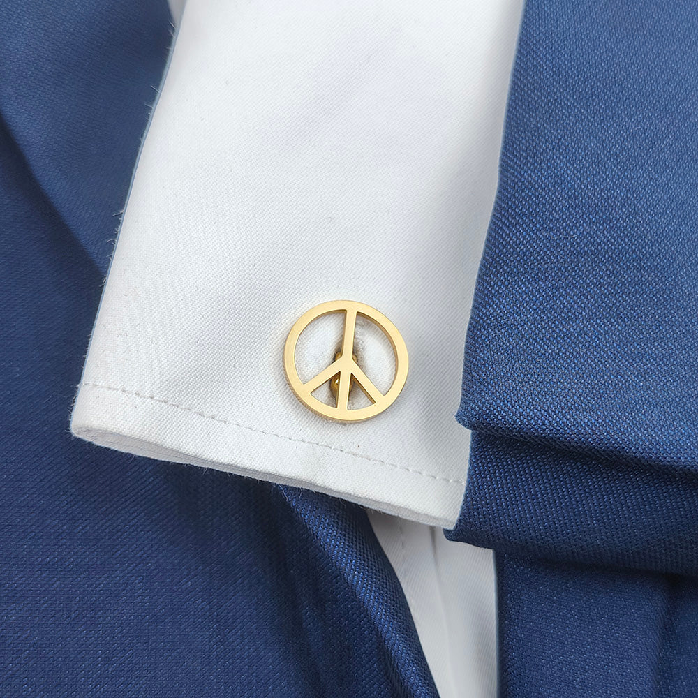 Peace Symbol Cufflinks