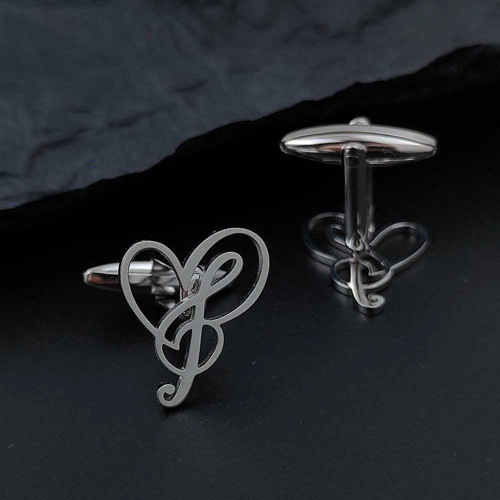 Music Heart Cufflinks