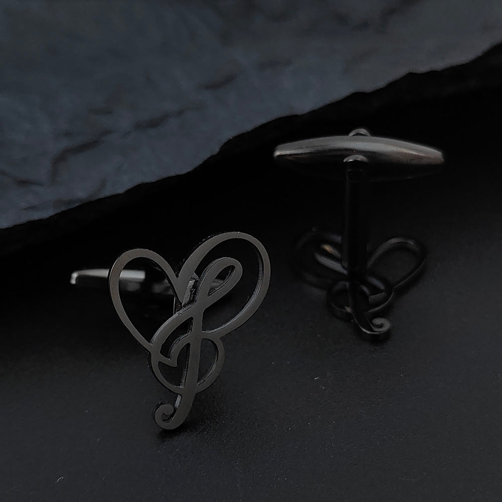 Music Heart Cufflinks