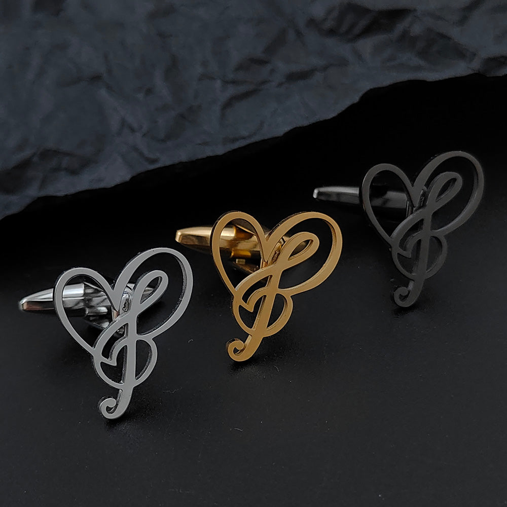 Music Heart Cufflinks