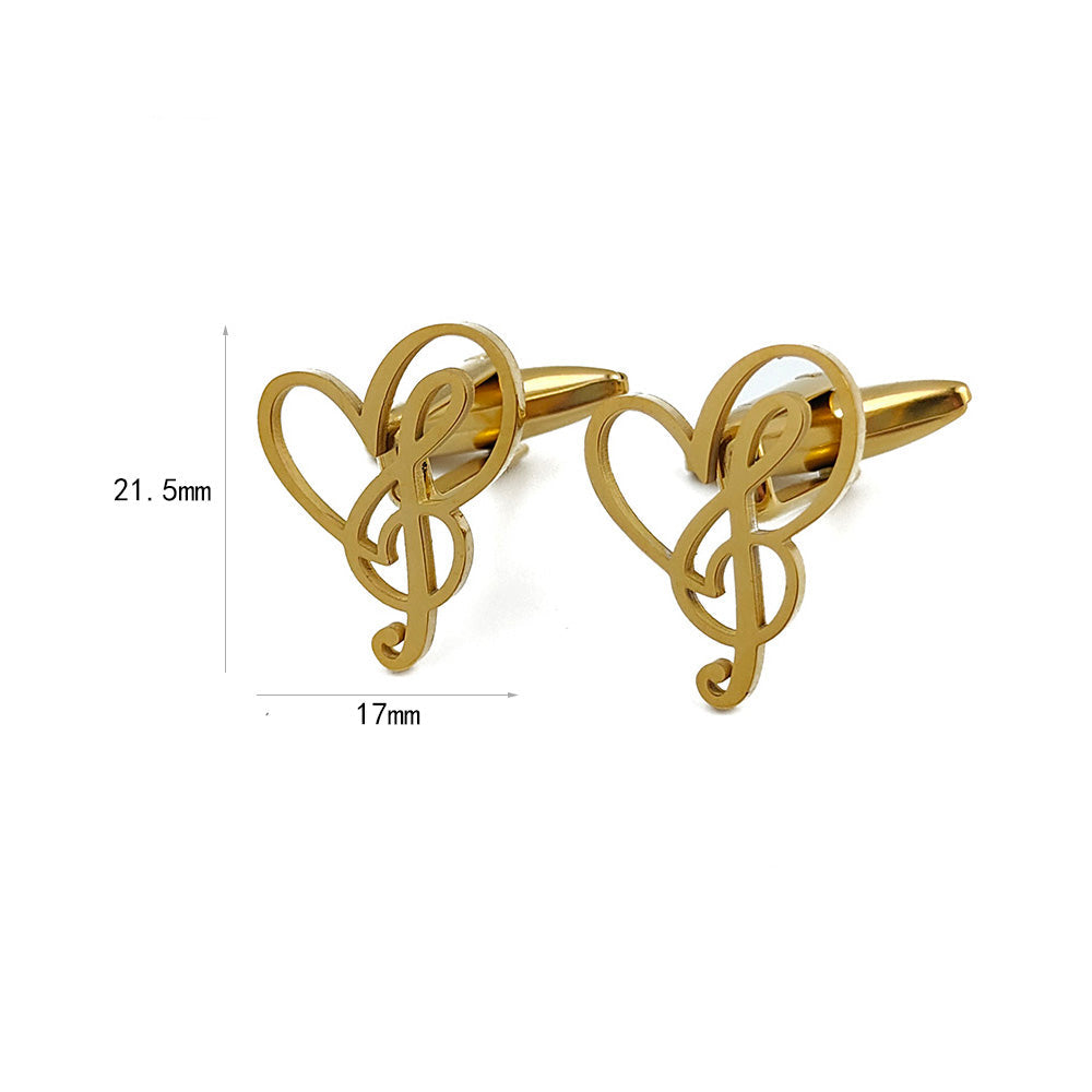 Music Heart Cufflinks