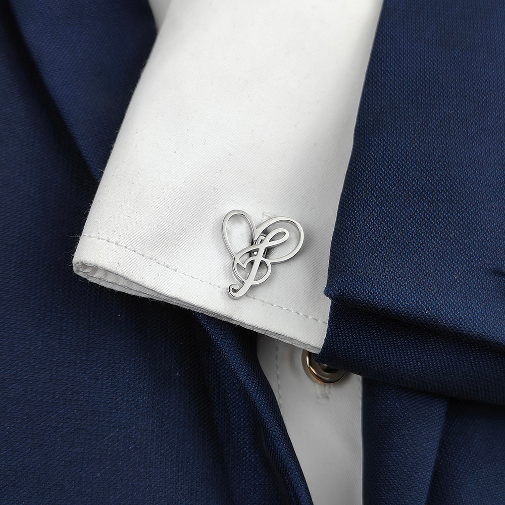 Music Heart Cufflinks