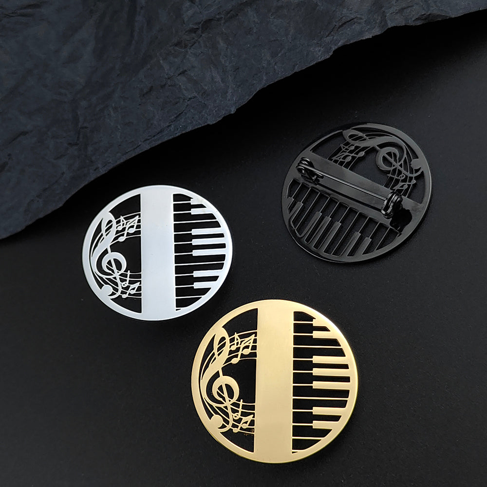 Piano Brooch Pin