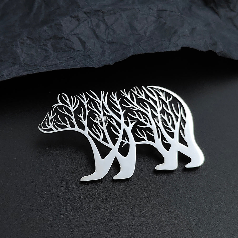 Polar Bear Brooch Pin