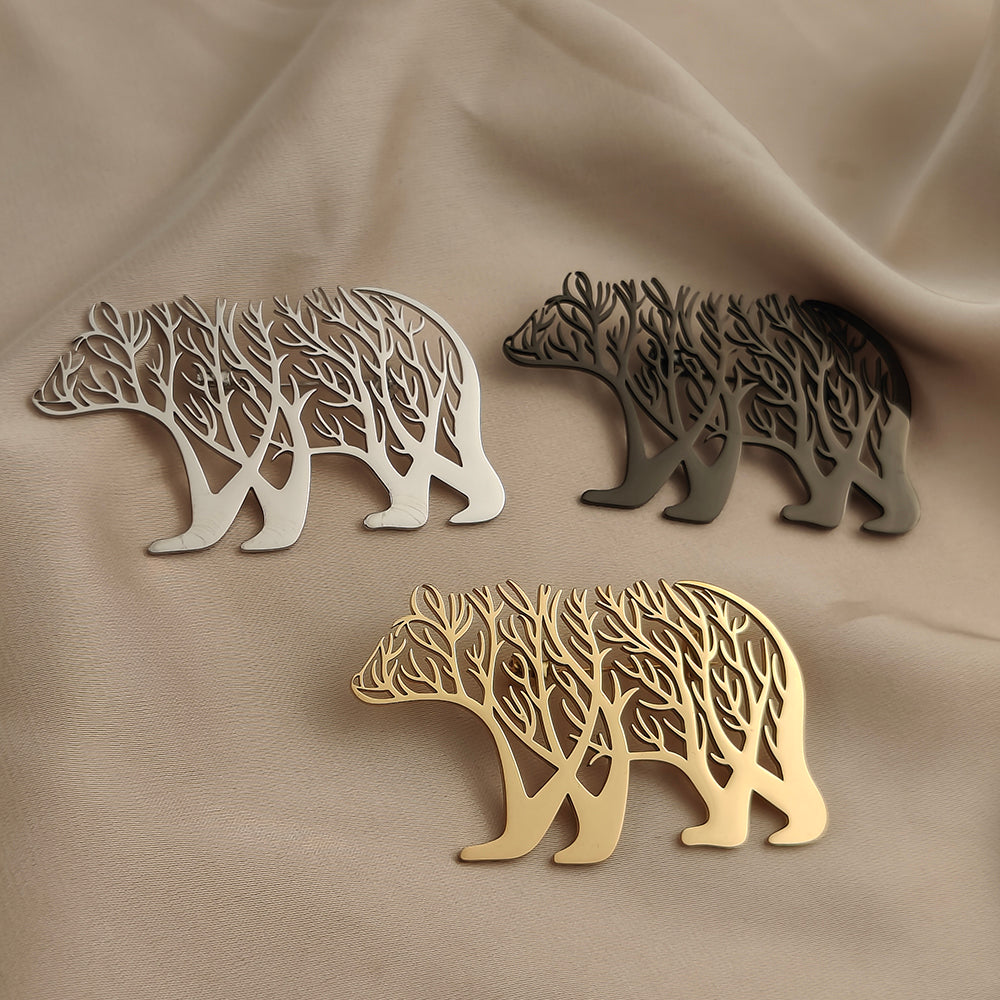 Polar Bear Brooch Pin