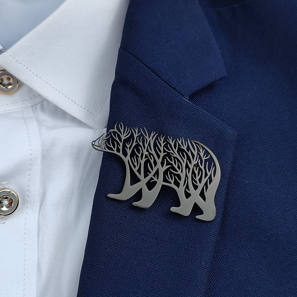 Polar Bear Brooch Pin