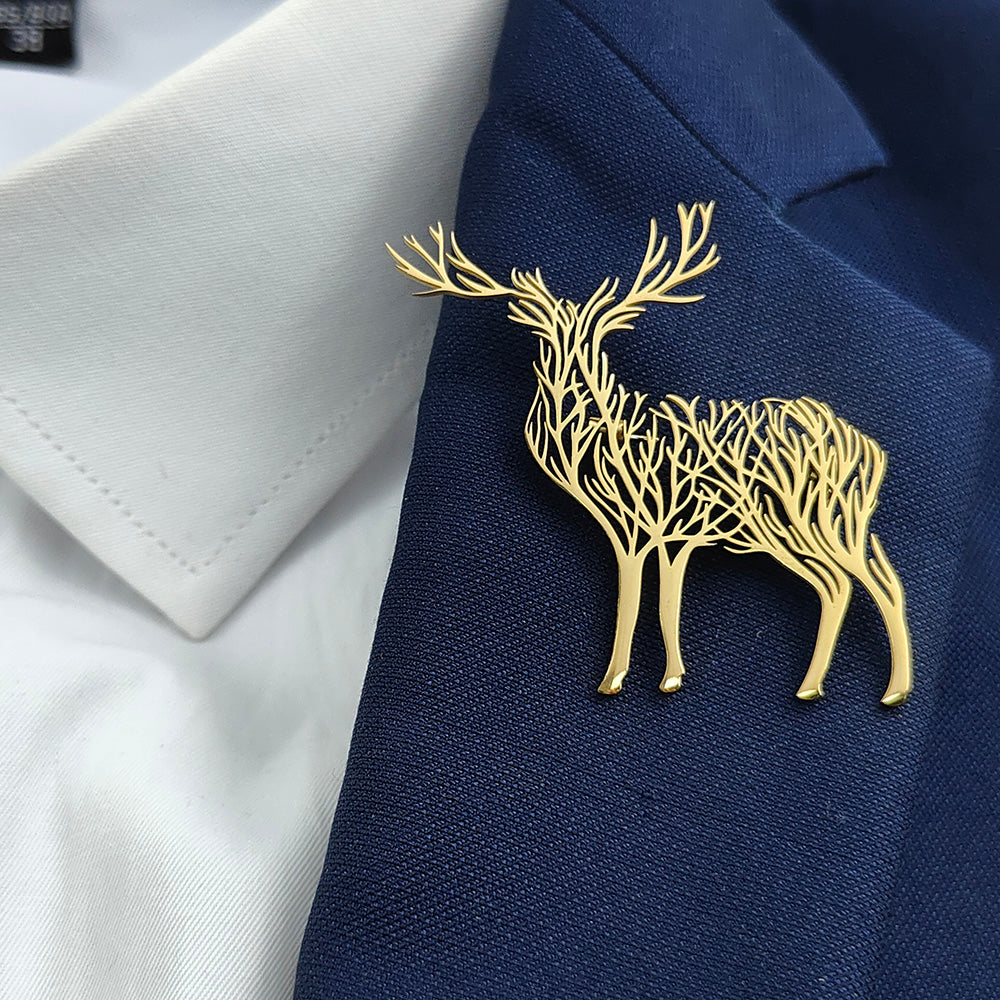 Deer Brooch Pin