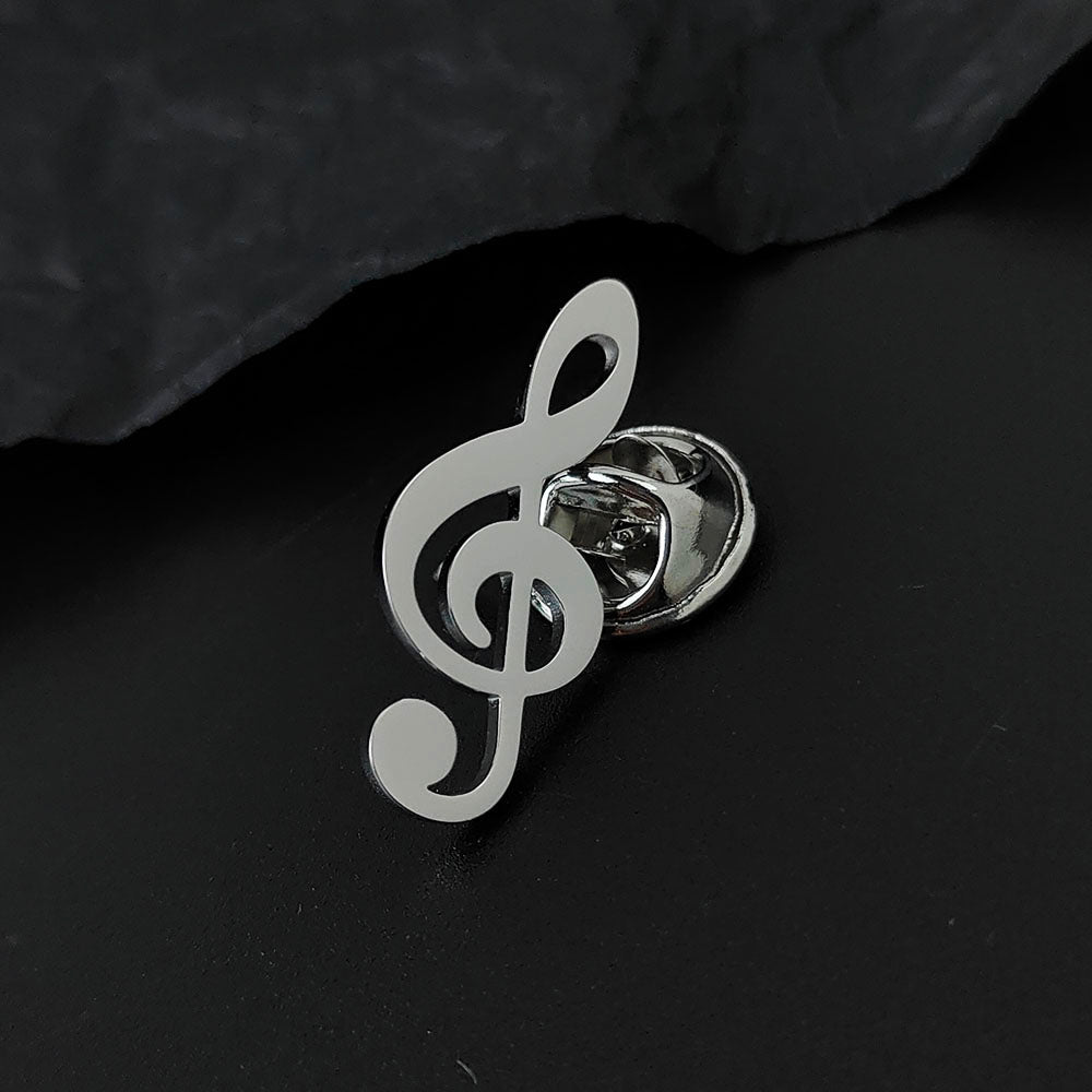 Music Symbol Brooch Pin