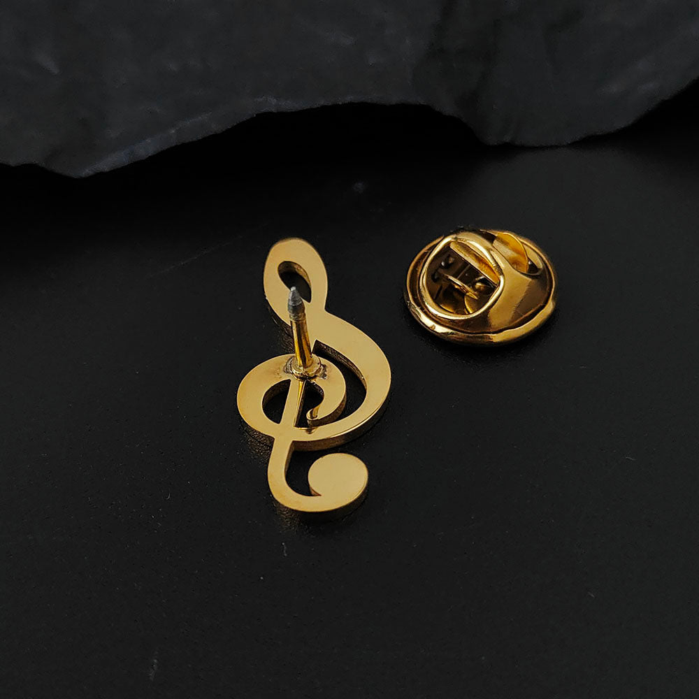 Music Symbol Brooch Pin