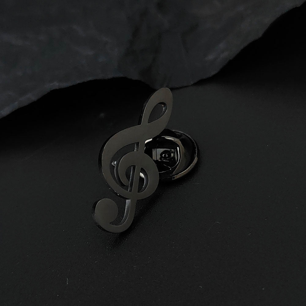 Music Symbol Brooch Pin