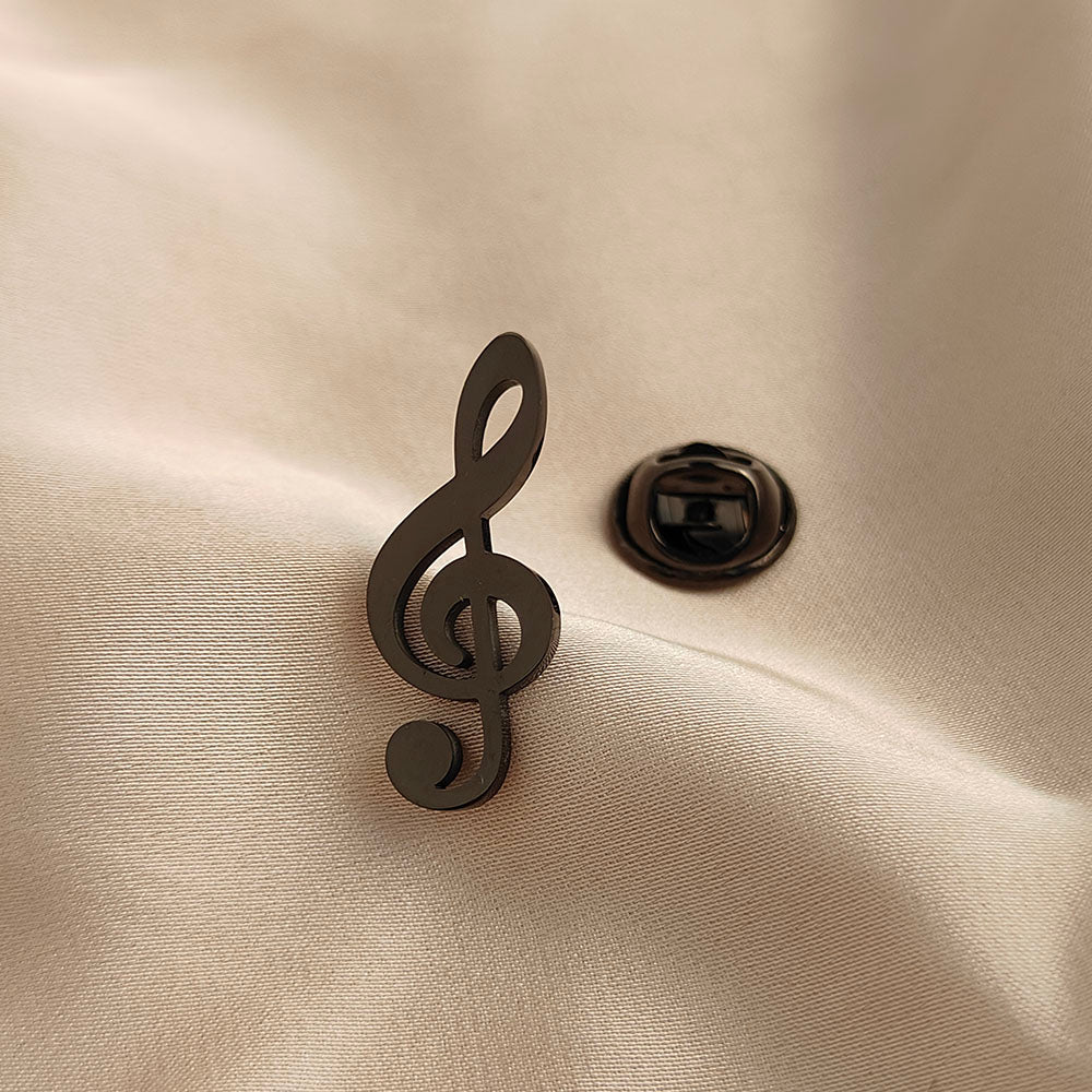 Music Symbol Brooch Pin