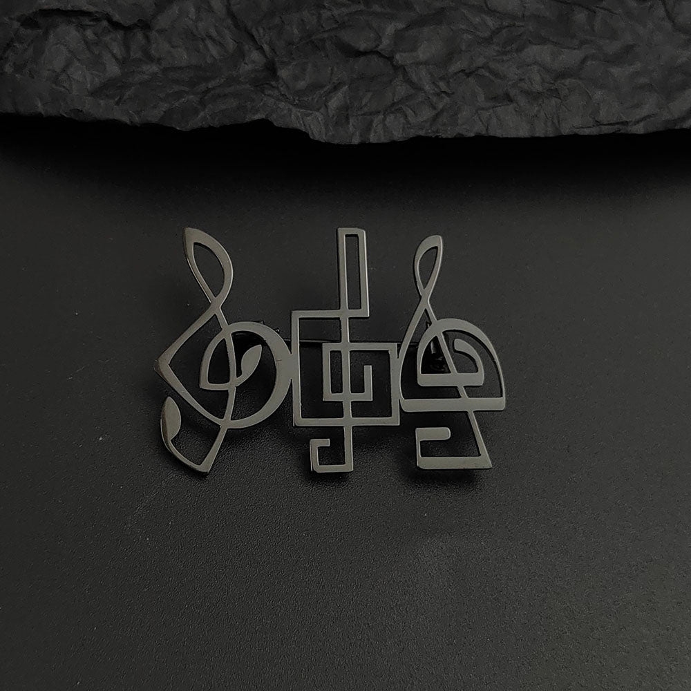 Music Notes Brooch Pin