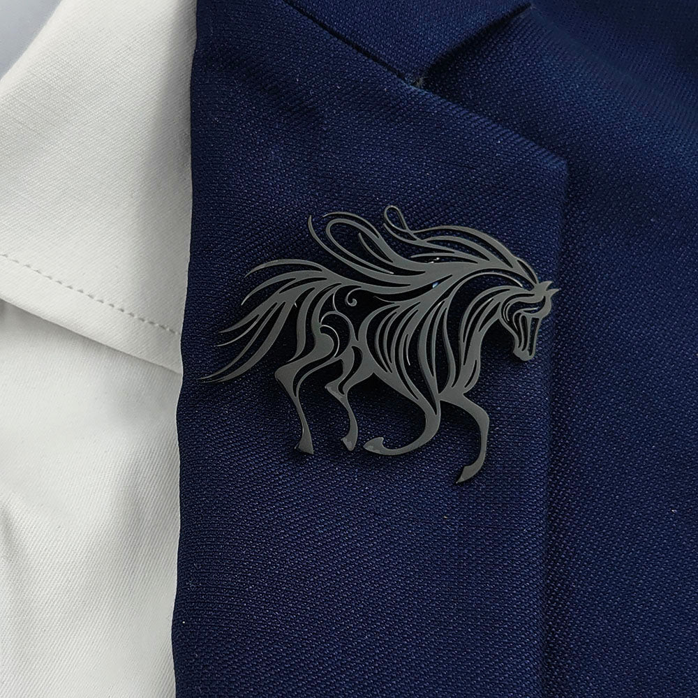Tribal Horse Brooch Pin