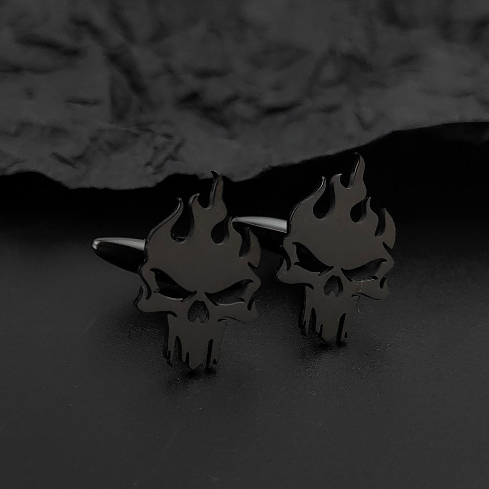 Skull Fire Cufflinks