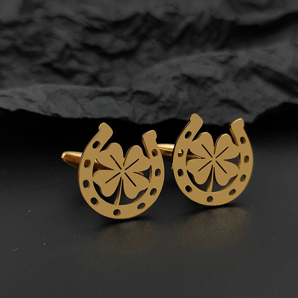 Horseshoe Clover Cufflinks