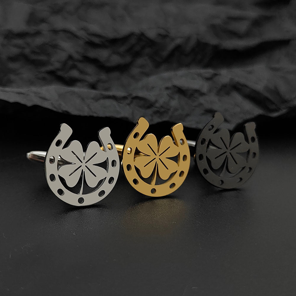 Horseshoe Clover Cufflinks