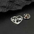 Jesus Heart Brooch Pin