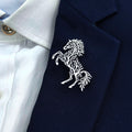 Botanical Horse Brooch Pin