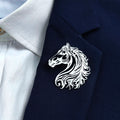 Horse Head Brooch Pin