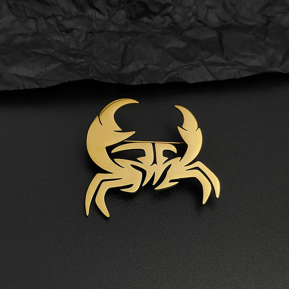 Crab Brooch Pin
