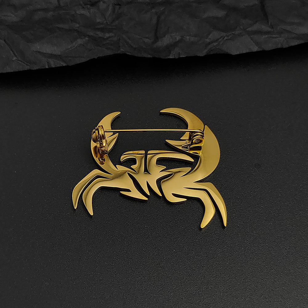 Crab Brooch Pin