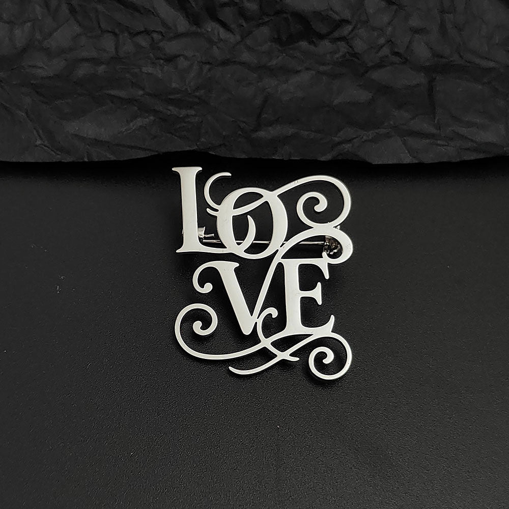 Love Brooch Pin