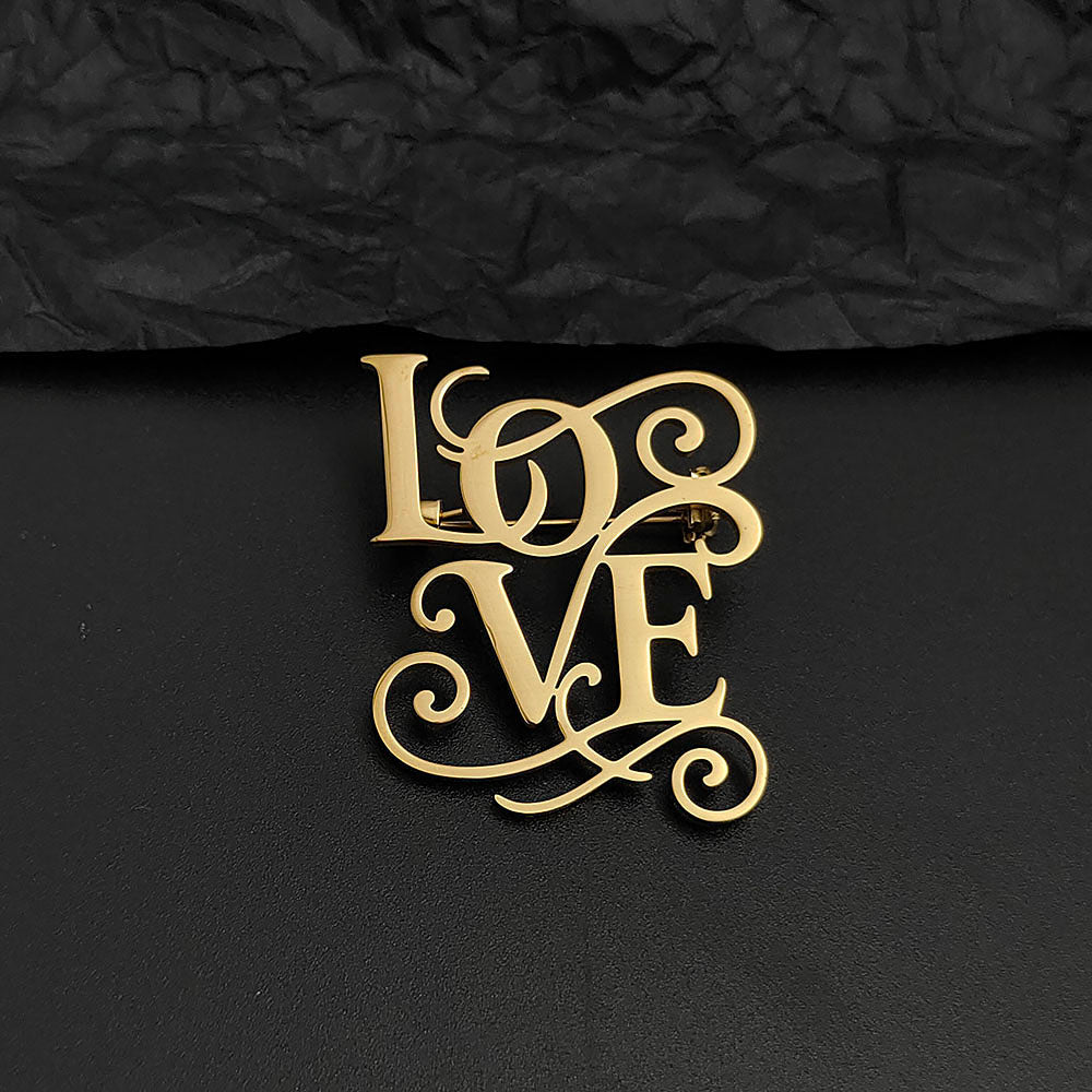 Love Brooch Pin
