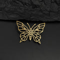 Geometric Butterfly Brooch Pin