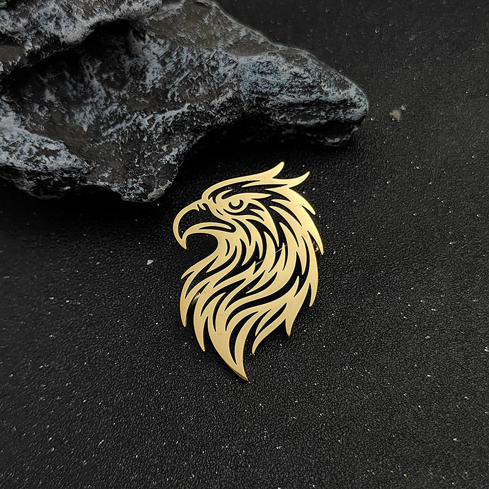 Eagle Head Brooch Pin