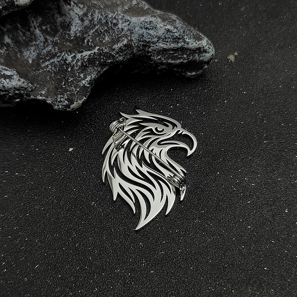 Eagle Head Brooch Pin