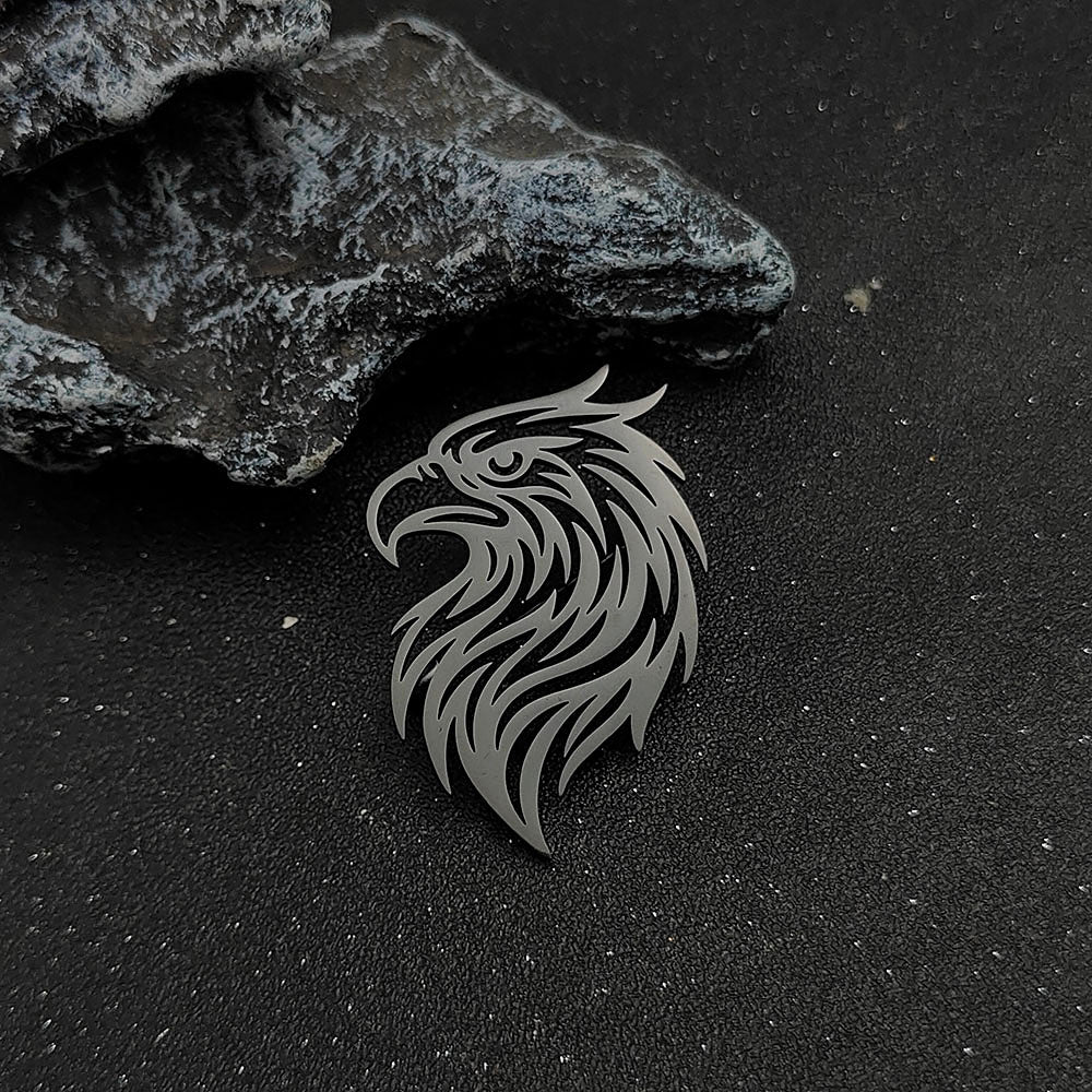 Eagle Head Brooch Pin