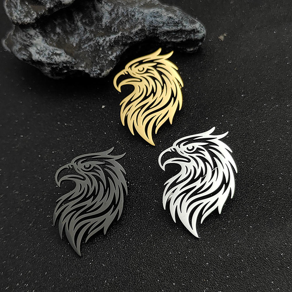 Eagle Head Brooch Pin