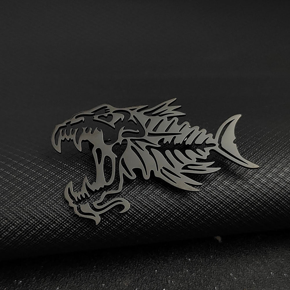 Fishbone Brooch Pin